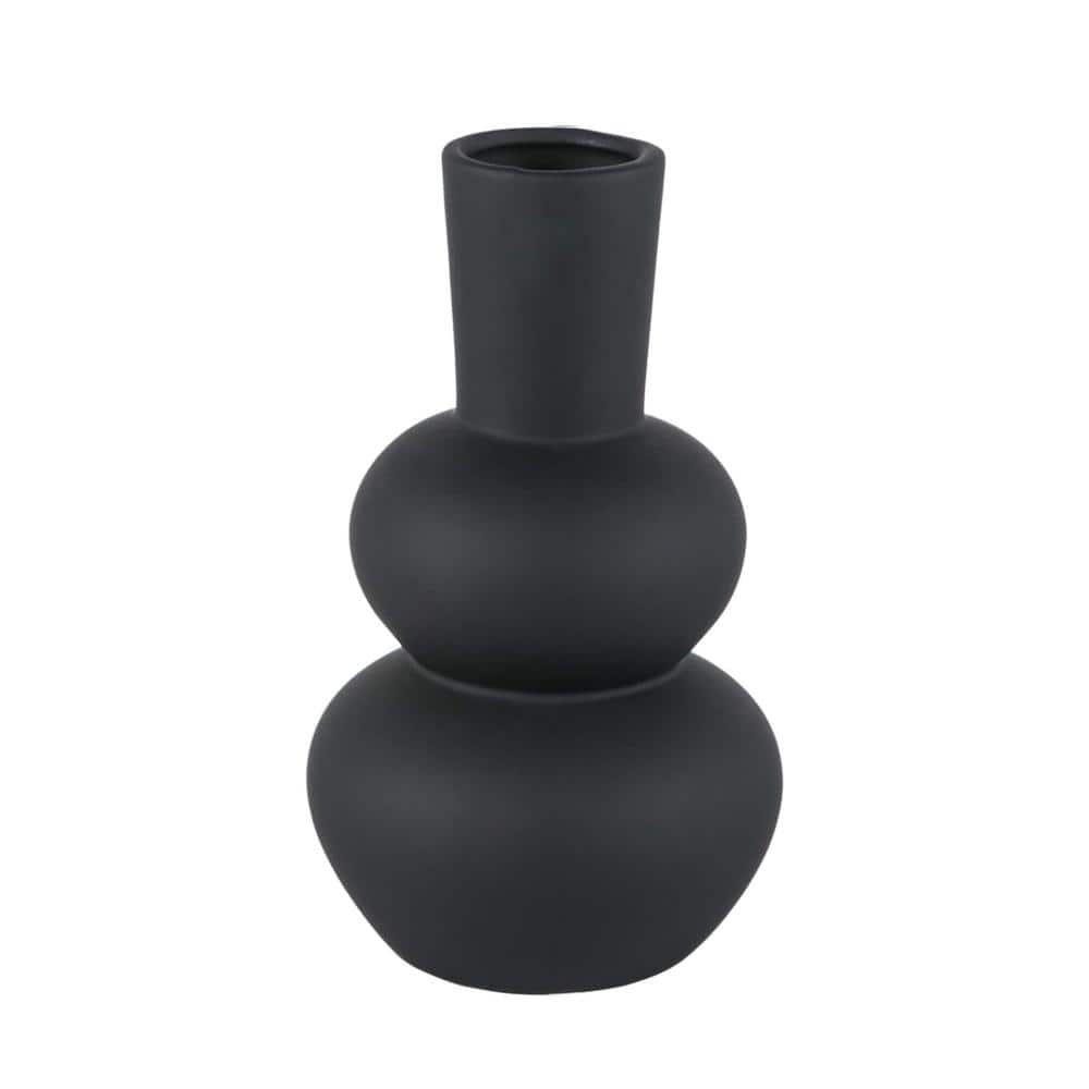 Flower Vase Ceramic Vases for Decor, Living Room, Home, Office, Centerpiece, Table and Wedding, Black price history on PriceWatchPro