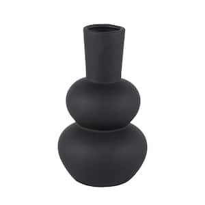 Flower Vase Ceramic Vases for Decor, Living Room, Home, Office, Centerpiece, Table and Wedding, Black