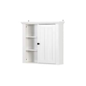 Bathroom Storage Wall Cabinet in White