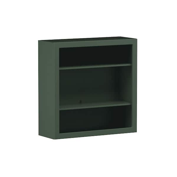Designer Series Melvern 36 in. W x 12 in. D x 36 in. H Assembled Shaker Open Shelf Wall Kitchen Cabinet in Forest