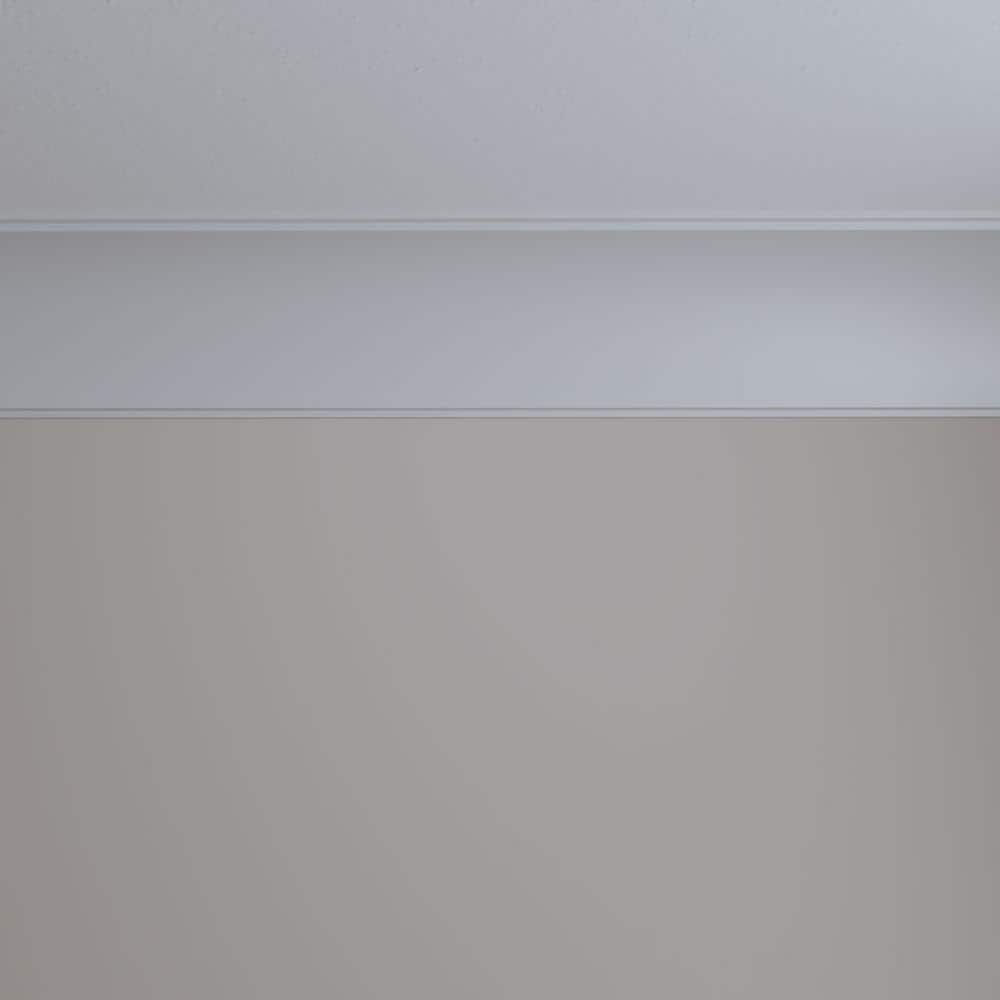 Primed White Polyurethane Classic Crown Moulding Sample, 12" Length