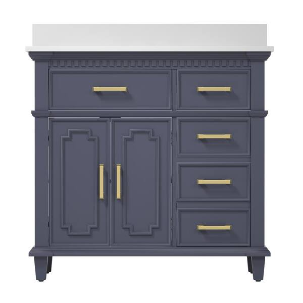 Comfystyle Solid-Wood 36 in. W x 22 in. H x 38 in. D Bath Vanity
