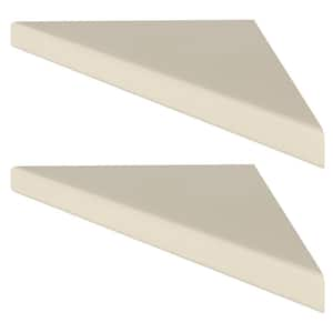 Corner Shelf in Natural Creme (2-Pack)