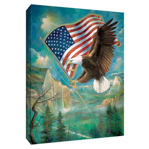 PTM Images 12 in. x 10 in. ''Pledge of Allegiance'' Canvas Wall Art