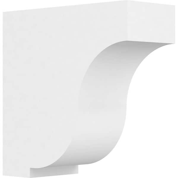 Ekena Millwork 5 in. 12 in. 12 in. Standard Van Buren Unfinished Architectural Grade PVC Bracket