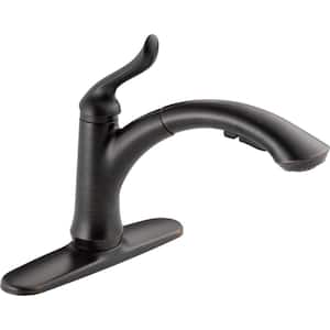 Linden Single-Handle Pull-Out Sprayer Kitchen Faucet With Multi-Flow In Venetian Bronze