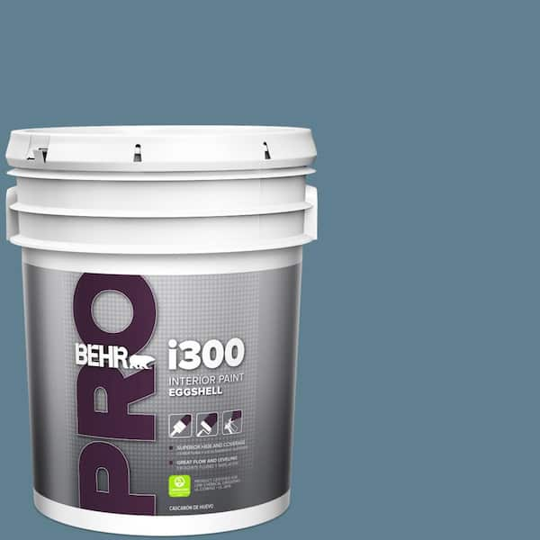 BEHR PRO 5 gal. #BXC-36 Aegean Blue Eggshell Interior Paint