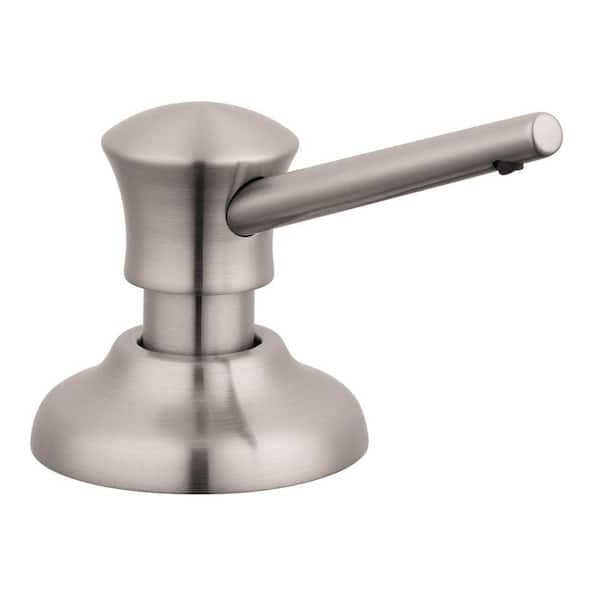 C Soap Dispenser in Steel Optik