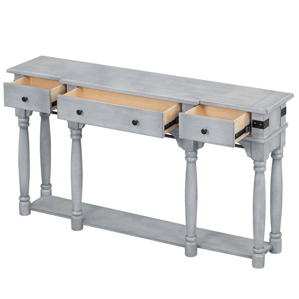 60 in. W x 14 in. D x 34 in. H Bathroom Gray Linen 20239110