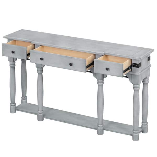 60 in. W x 14 in. D x 34 in. H Bathroom Gray Linen 20239110