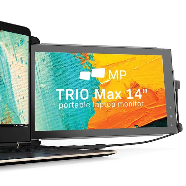 trio triple screen laptop monitor