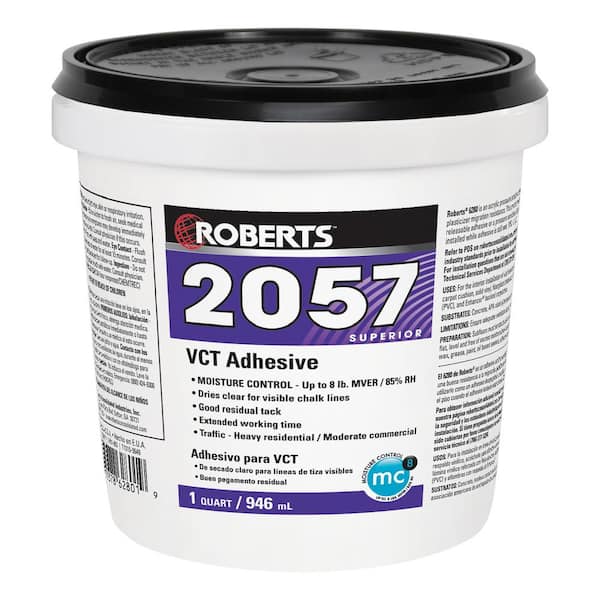 ROBERTS 1 Qt. Vinyl Composition Tile Floor Adhesive 2057-0 - The Home