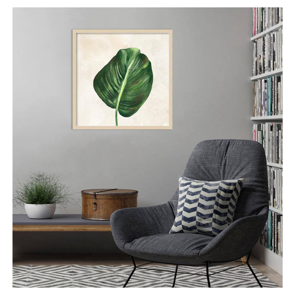 Tropical Leaves I Svelte Natural Framed Graphic Art Print