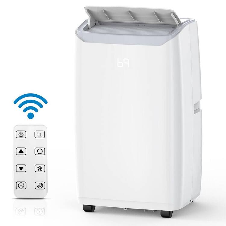 Garvee 8000 BTU (12,000 BTU ASHRAE) Portable Air Conditioner with Dehumidifier and Remote in White Cools 550 sq. ft.
