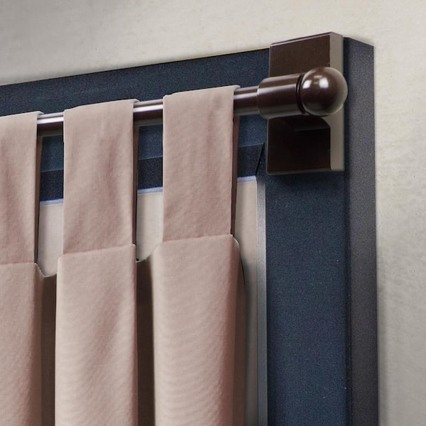 Magnetic 7/16 in. Dia 28 in. - 48 in. Long Single Rod in Cocoa