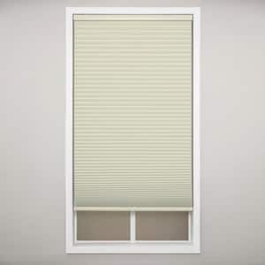 Tan Cordless Blackout Polyester Cellular Shades - 28 in. W x 64 in. L