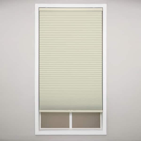 Perfect Lift Window Treatment Tan Cordless Blackout Polyester Cellular Shades - 34 in. W x 64 in. L