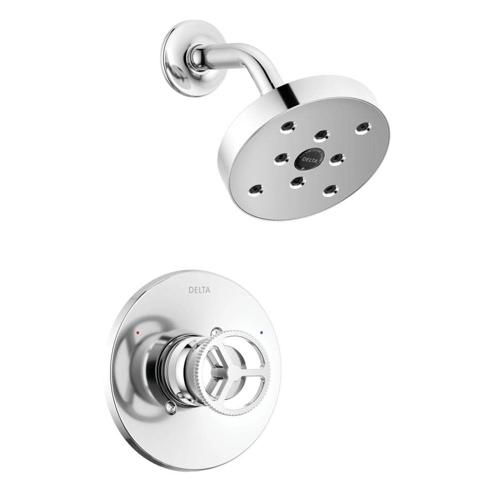 Delta Trinsic Wheel 1Handle Wall Mount Shower Faucet Trim Kit in Chrome (Valve Not Included
