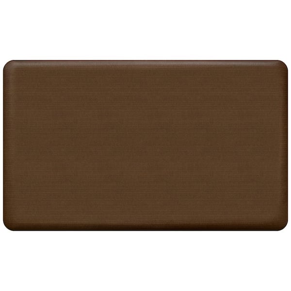 GelPro NewLife Designer Grasscloth Java 18 in. x 30 in. Anti-Fatigue Comfort Kitchen Mat