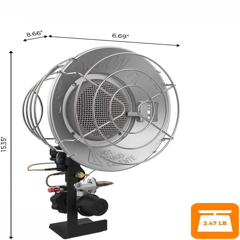 Camplux Heavy Duty Steel Outdoor Propane Tanktop Heater with Tip-Over Switch