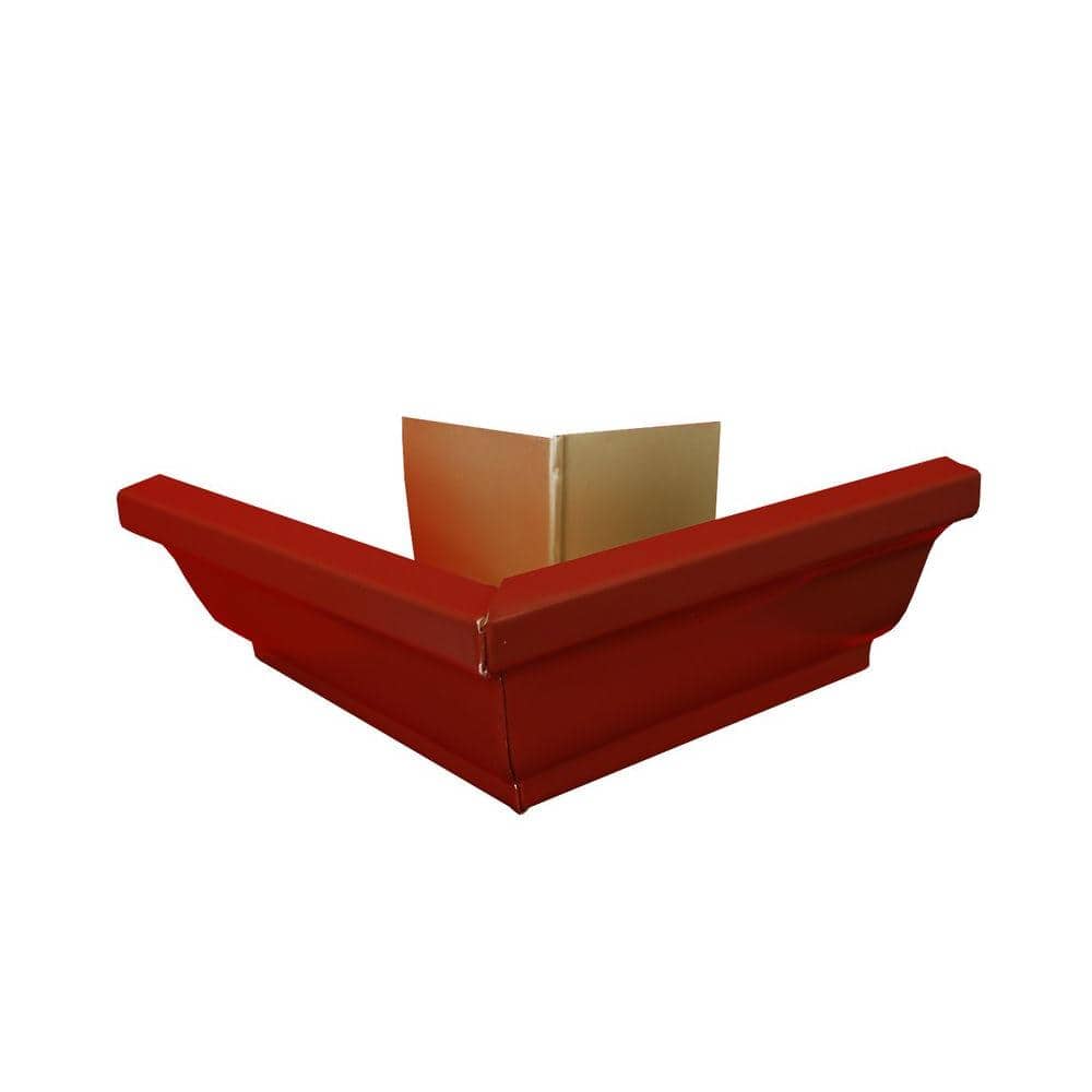 Amerimax Home Products Discontinued 6 in. Red Aluminum Outside Gutter