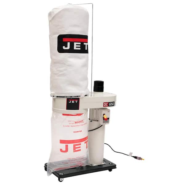 Jet 1 HP 650 CFM 4 in. Dust Collector with 5-Micron Bag Filter Kit, 115/230-Volt, DC-650MK