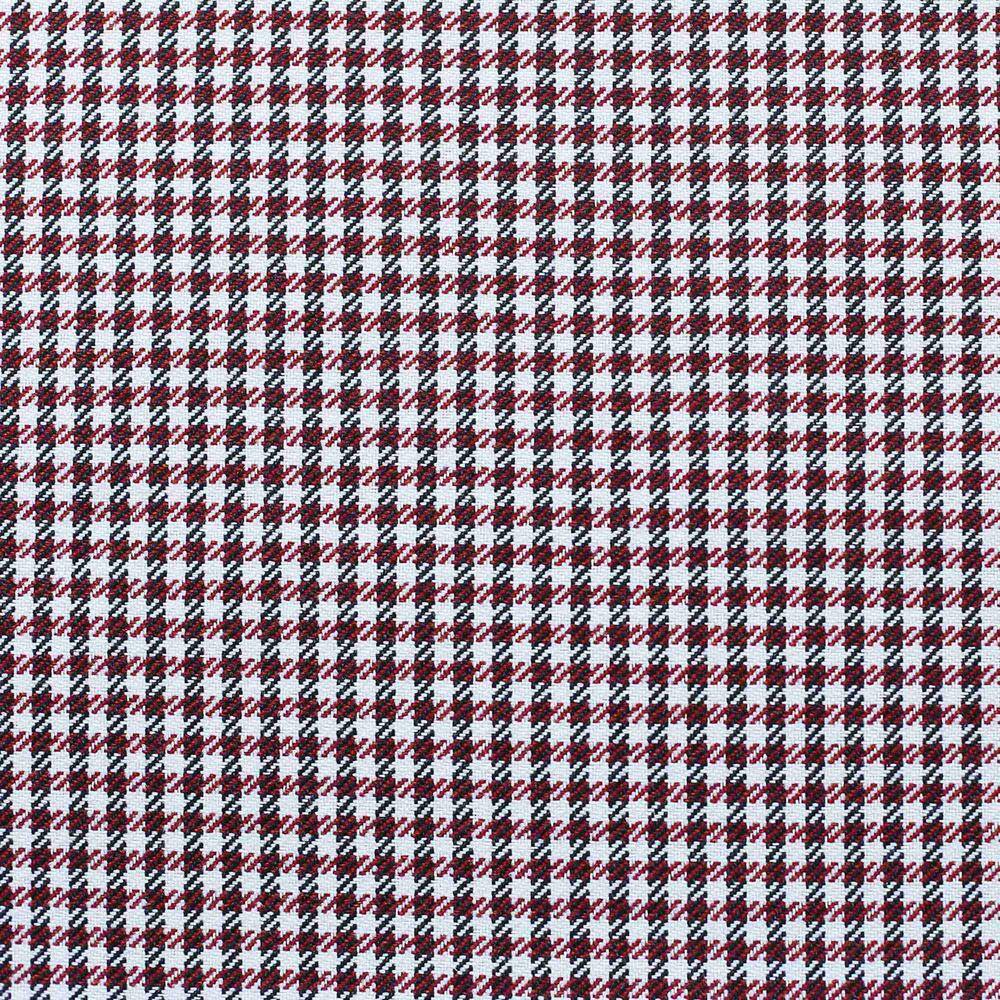 Red and White Houndstooth Jacquard Lumbar Pillow Covers Set of 2