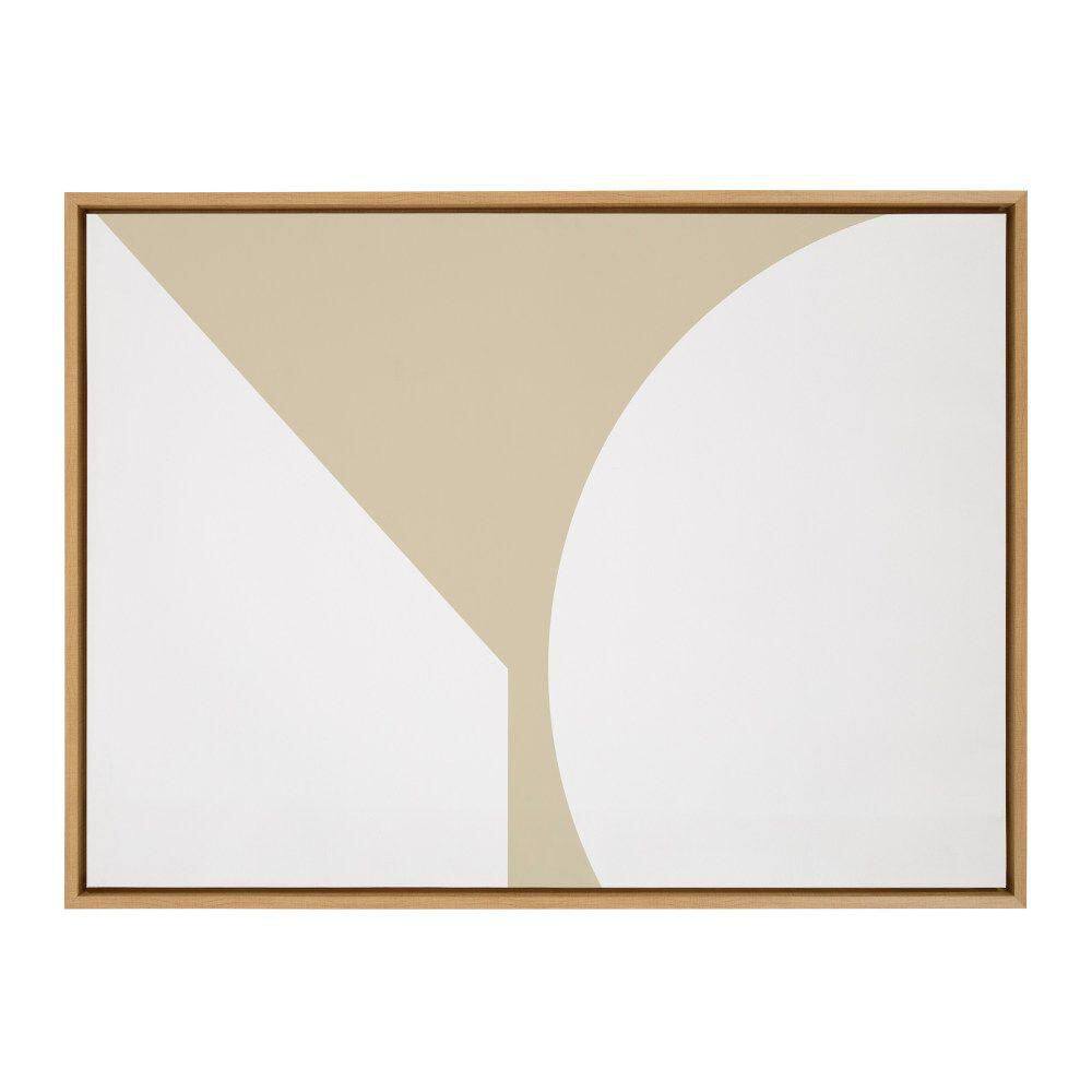 Natural Abstract Canvas Print with Polystyrene Frame, 28x38