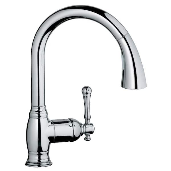 GROHE Bridgeford Single-Handle Pull-Down Sprayer Kitchen Faucet with Dual Spray in StarLight Chrome