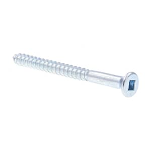 #10 x 3 in. Zinc-Plated Truss Head Phillips Drive Cabinet Screws with White  Painted Head (25-Pack)