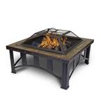 Outdoor Leisure Model 5502 Thirty Inch Firepit with Decorative Slate Hearth and Oil Rubbed Bronze Finish