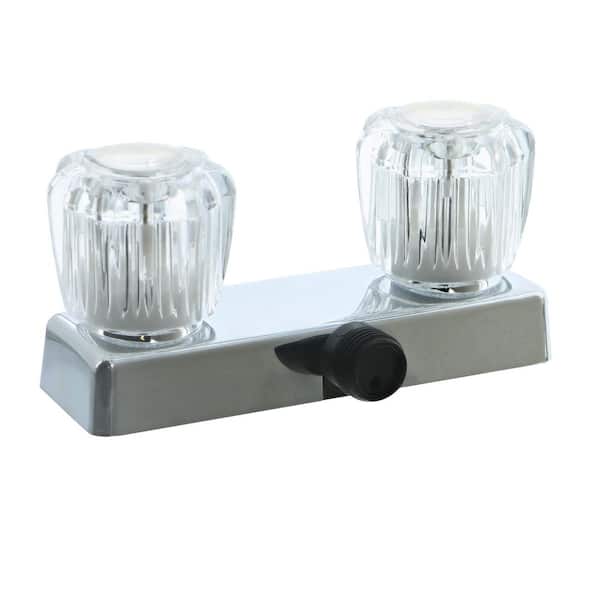 Road & Home 4 in. Chrome Plated Shower Faucet with Exposed Output Thread