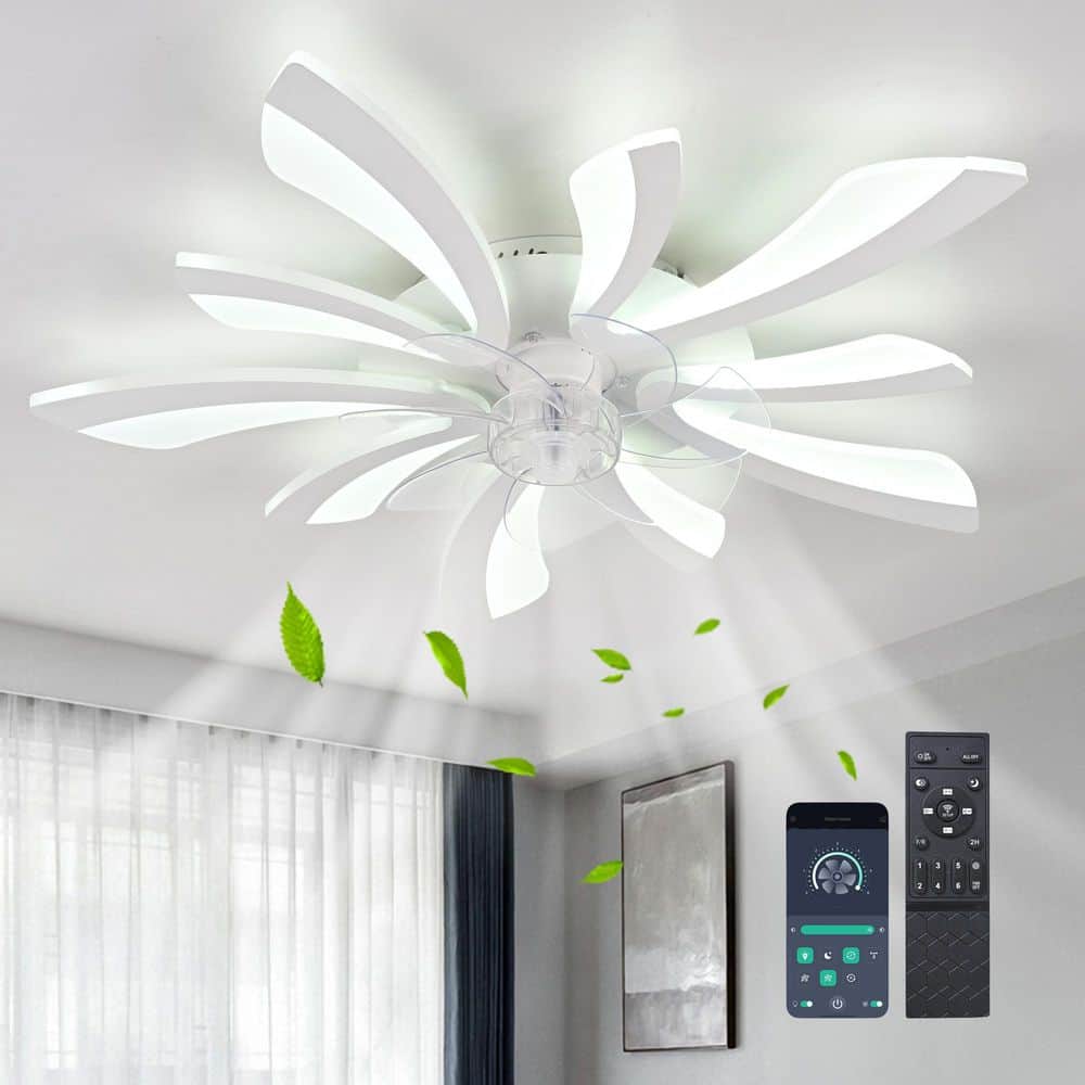 Genoci 27.55 in. Indoor White Low Profile Modern Reversible