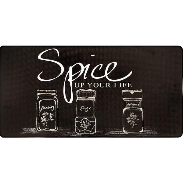 J V Textiles Spice Up In X 39 In Anti Fatigue Kitchen Mat Cnc104 The Home Depot