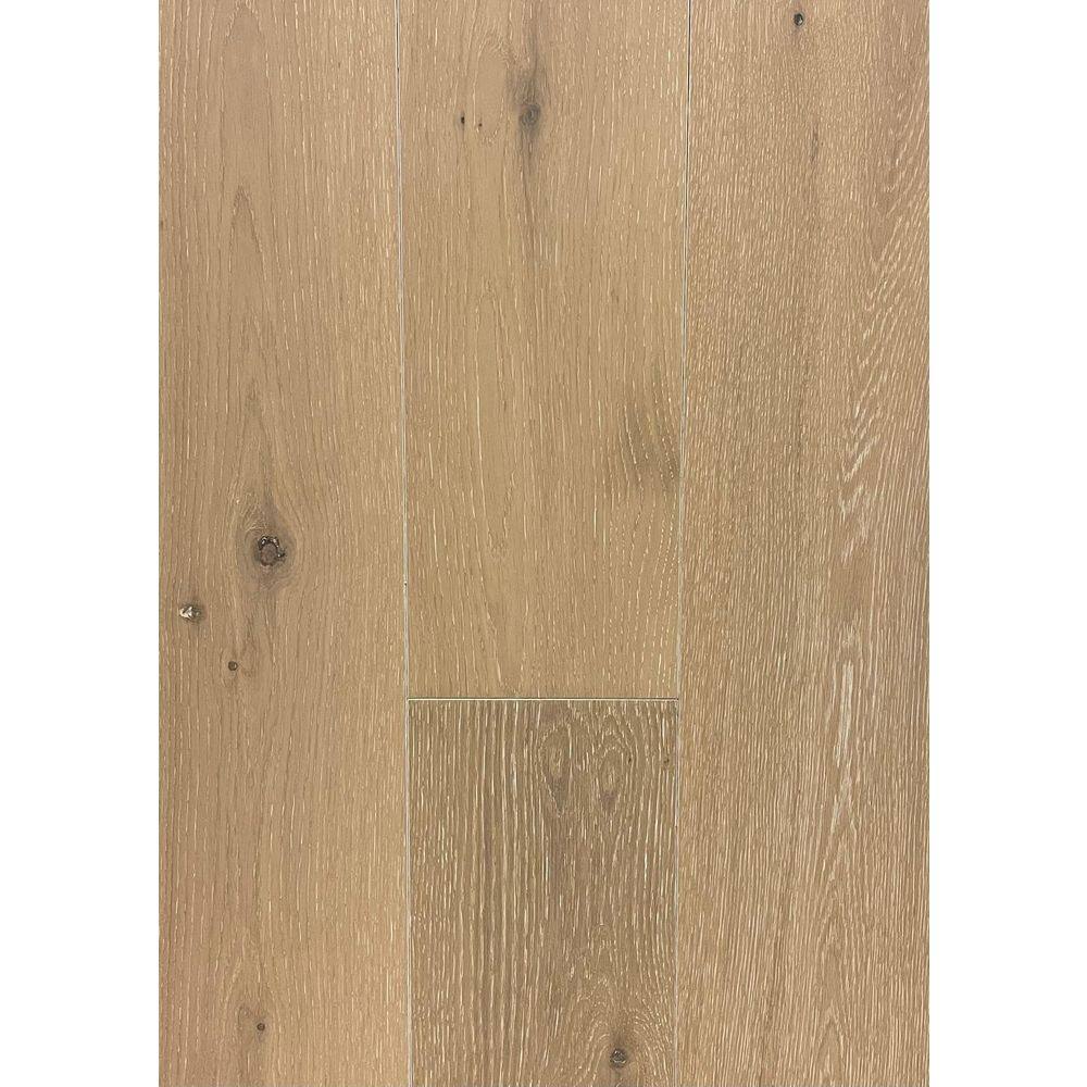 Coastal Oak 1/2 in. T x 7.4 in. W Tongue and Groove Wire Brushed Engineered Hardwood Flooring (28.06 sq. ft./ case)