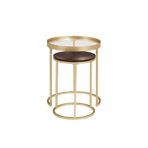 Coaster Home Furnishings 2-Piece Black Glass and Metal Nesting Tables ...