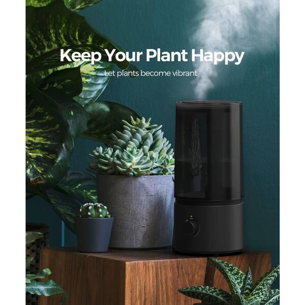 Aoibox 0. 02Gal Cool Mist Humidifier Vertical Oval Space Saving Design for Bedroom Office Nursery 32dB Quiet Auto Shut Off