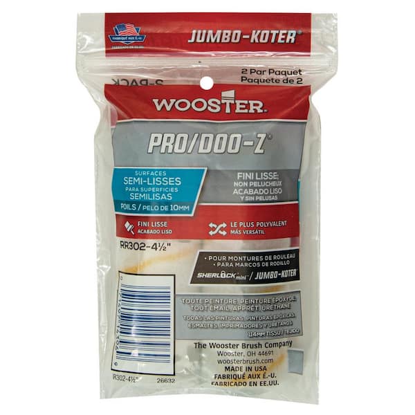4-1/2 in. x 3/8 in. Jumbo-Koter Pro/Doo-Z High-Density Woven Roller (2-Pack)