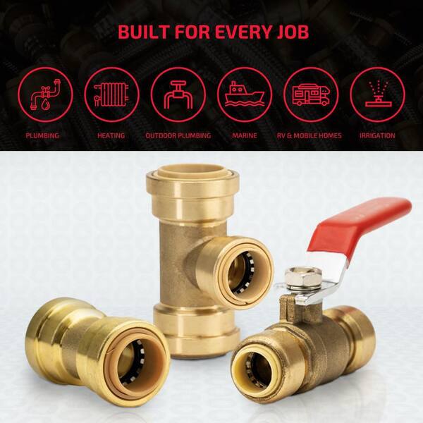 QUICKFITTING 3/4 in. Push-to-Connect Brass Push Cap (End Stop