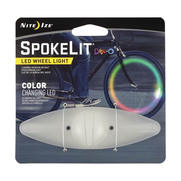 9pcs//set Bicycle Wheel Wire Lamps Cycling Bike Tail Lights Flashlights Clip #J