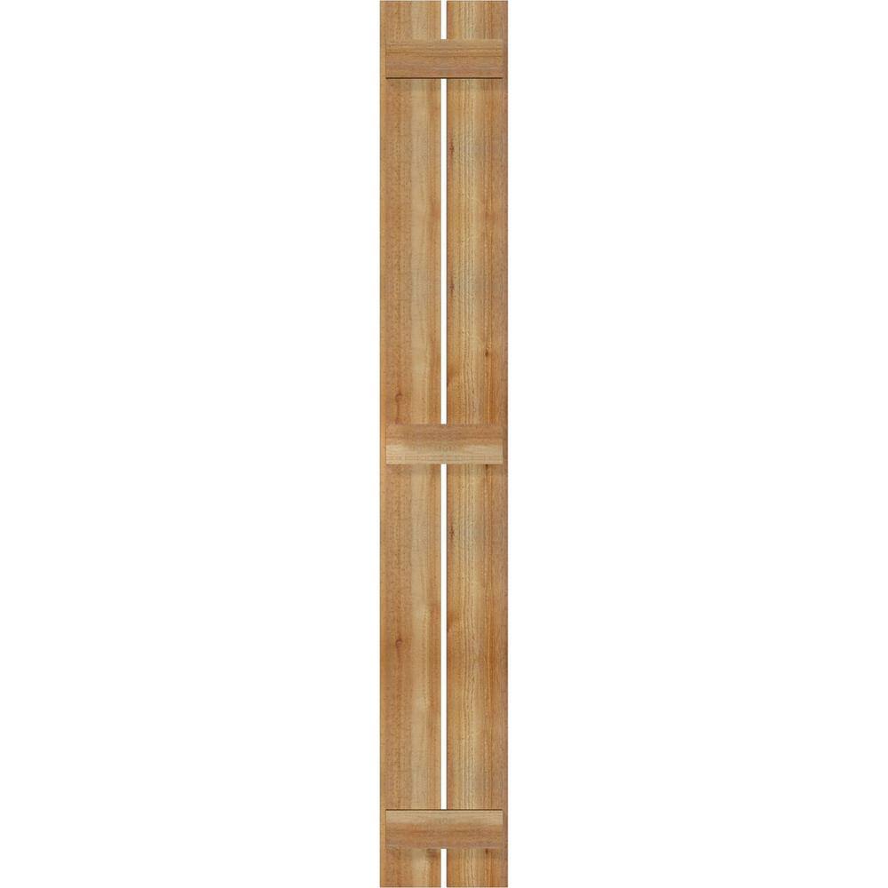 Rustic Western Red Cedar 78" Handcrafted Board-n-Batten Shutters