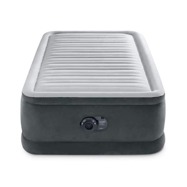 Twin Size Dura Beam Comfort Plus Airbed Mattress with Built-In Pump