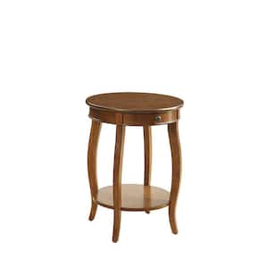 Alysa 24 in. Height Walnut Wooden End Table