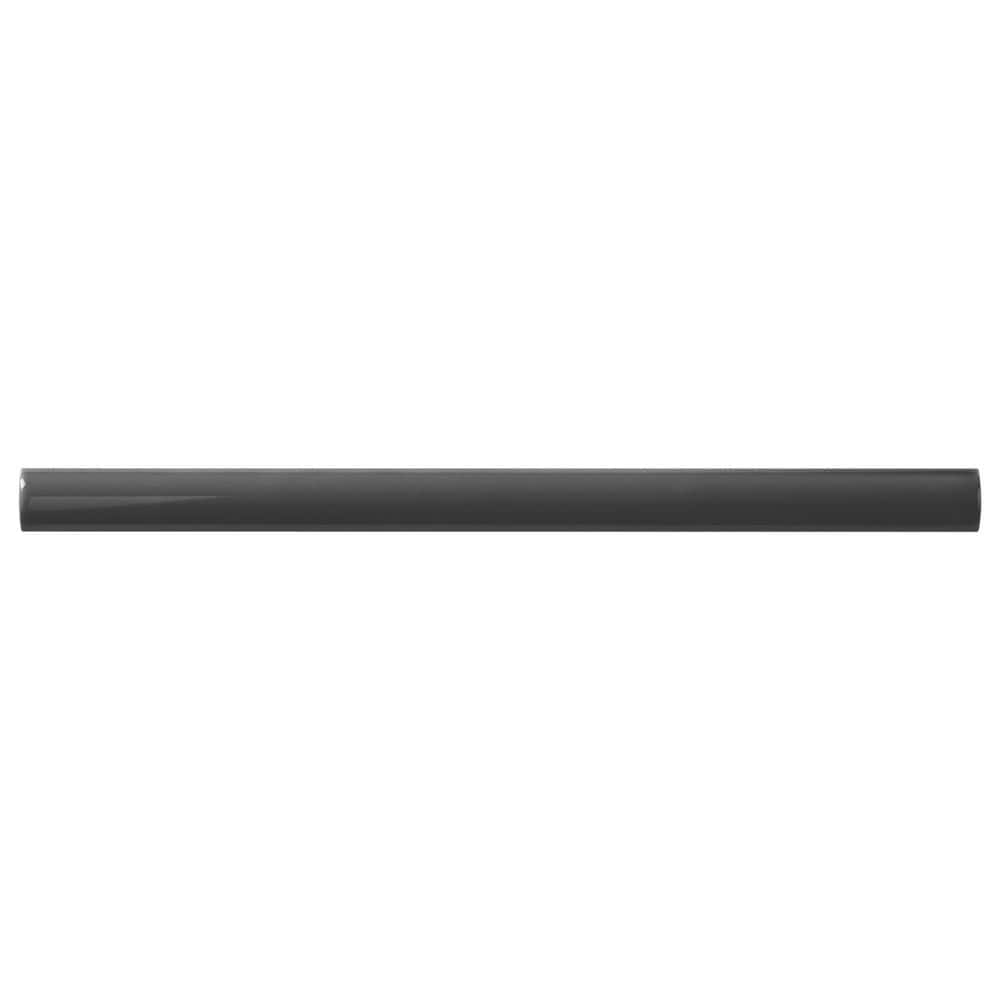 Catalina Driftwood 0.75 in. x 12 in. Polished Ceramic Wall Pencil Liner Tile