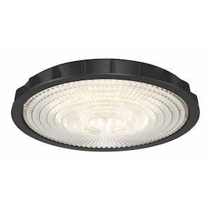 3450 Lumen LED High Velocity Matte Black Ceiling Fan Integrated Light Kit with CCT (40-Watt)