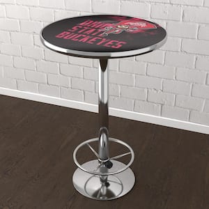The Ohio State University Smoking Brutus Red 42 in. Bar Table