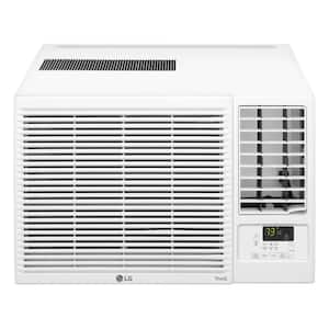 12,200 BTU 230/208V Window Air Conditioner Cools 570 Sq. Ft. with Heater and Wi-Fi Enabled in White