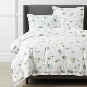Cameilla Floral Premium Smooth Premium Smooth Wrinkle-Free Sateen Duvet  Cover - Cream, Twin/Twin XL