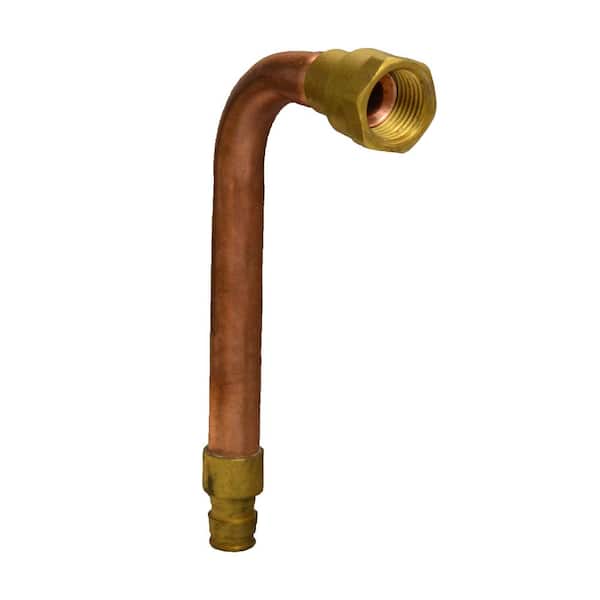 JONES STEPHENS 1/2 in. Cold Expansion PEX (F1960) x 1/2 in. FNPT Swivel Connection Copper Tub/Shower Valve Connector (6 in. x 3 in.)