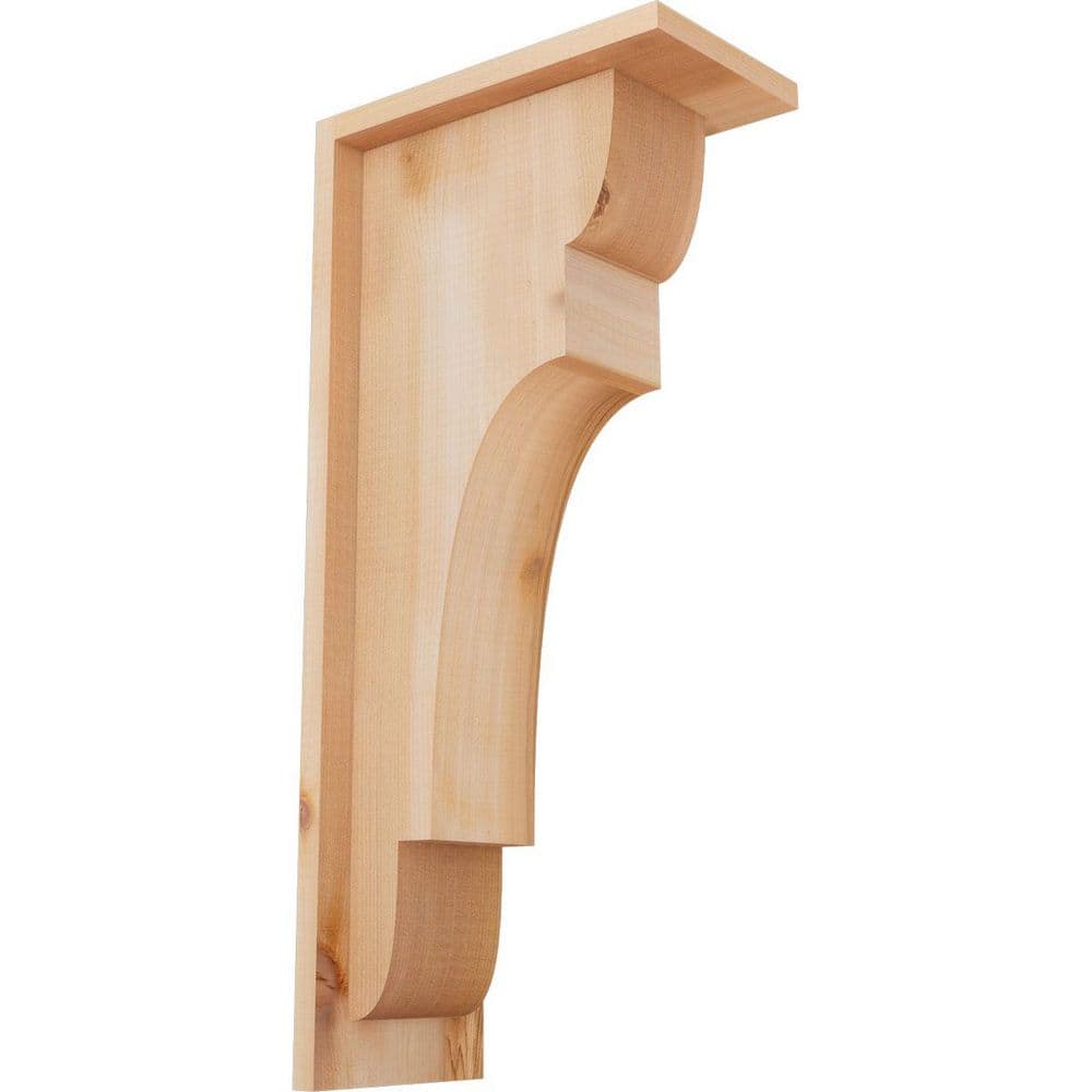 5-1/2 in. x 10 in. x 22 in. Western Red Cedar New Brighton Smooth Corbel with Backplate price history on PriceWatchPro